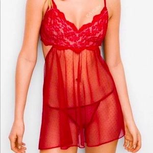 Red Dream Angels Babydoll